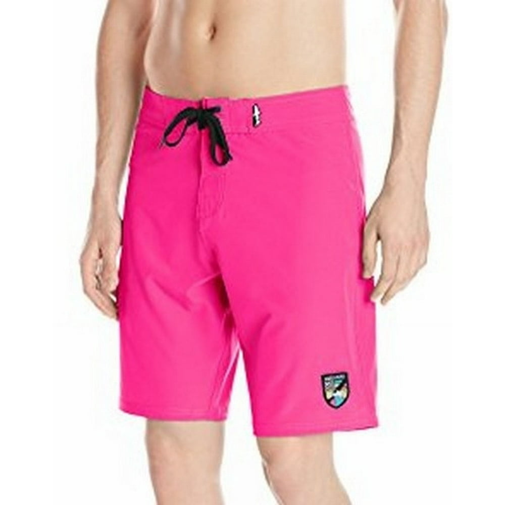 MAUI AND SONS Maui & Sons NEW Neon Pink Mens Size 32 Drawstring Board