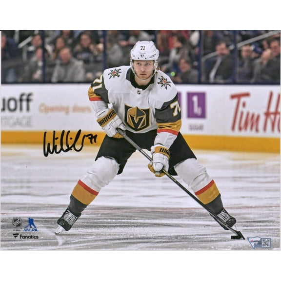 William Karlsson Vegas Golden Knights Autographed 8" x 10" White Jersey Skating Photograph - Fanatics Authentic Certified