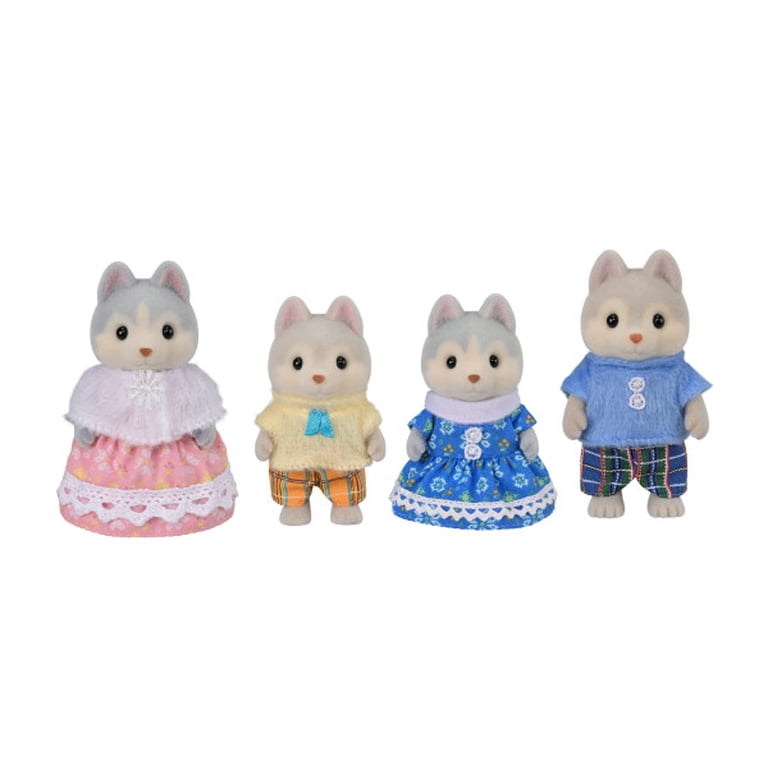 Calico Critters Husky Family, Set of 4 Collectible Figures photo 4
