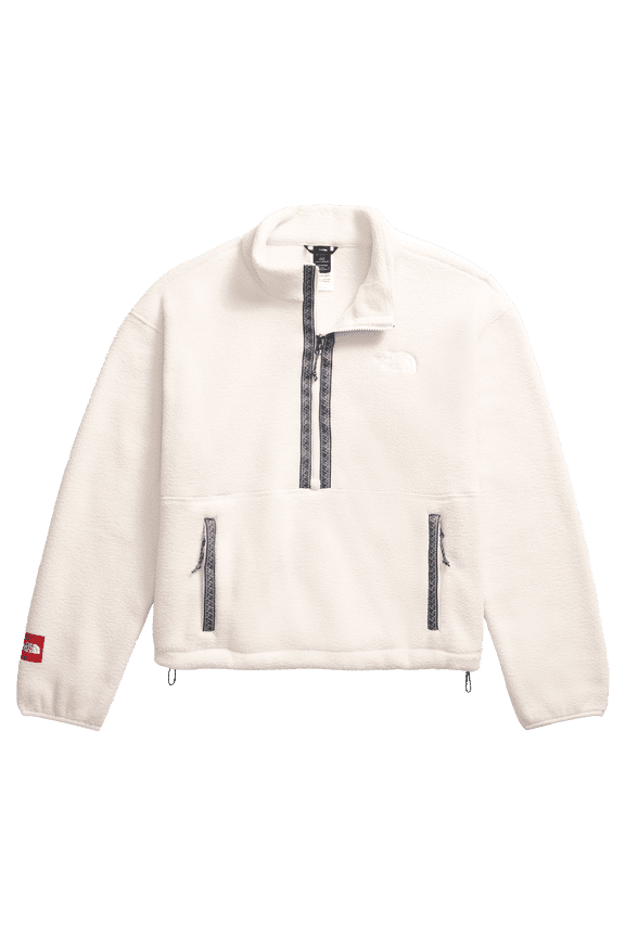 Fleeski Quarter-Zip Pullover for Ladies - White Dune - L