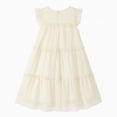 thumbnail image 2 of NIPAXO Girls Dress Sleeveless Polka Dot Layered Ruffle Hem Cotton Blend Tiered Summer Party Dress for Girls with Bow Detail, 2 of 7