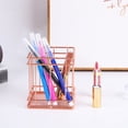 thumbnail image 6 of Rose Gold iron storage basket Home Garden Pink Desk Office Accessories,B, 6 of 7