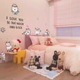 10 Style Cartoon Cats Wall Decals Cute Cat Bedroom Decor with Heart Paw ...