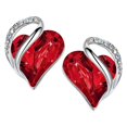 thumbnail image 1 of 1 par de de , en apariencia de , de imitación de cristal con incrustaciones, joyería brillante de moda clásica para rojo Yinane Pendientes, 1 of 4