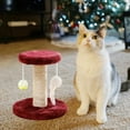 thumbnail image 1 of Rascador Para Gatos Yinane Poste Con Pelota De Juguete Rojo, 1 of 8