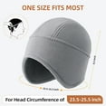 thumbnail image 3 of OZERO Mens Beanies for Winter: Thermal Thick Polar Fleece Soft Skull Cap Ski Hats - Earflaps Cycling Beanies for Men Women, 3 of 7