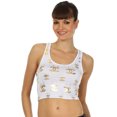 thumbnail image 1 of Sakkas Mesh Racerback Crop Top - Drip White - 2X/3X, 1 of 4