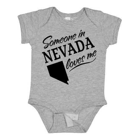 

Inktastic Someone in Nevada Loves Me Gift Baby Boy or Baby Girl Bodysuit