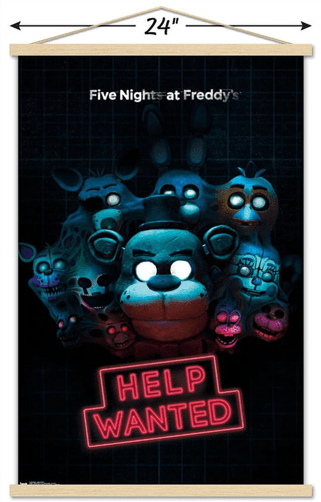 Five Nights at Freddy's - Help Wanted Wall Poster with Magnetic Frame, 22.375" x 34"