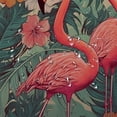 thumbnail image 5 of Orinice Bath Curtain for Bathroom Pattern Holidays Style Vintage Paradise Flamingo Birds Stripes Hot Tee Pineapples Textures Element Shower Curtain Waterproof Polyester Fabric  60x72, 5 of 7