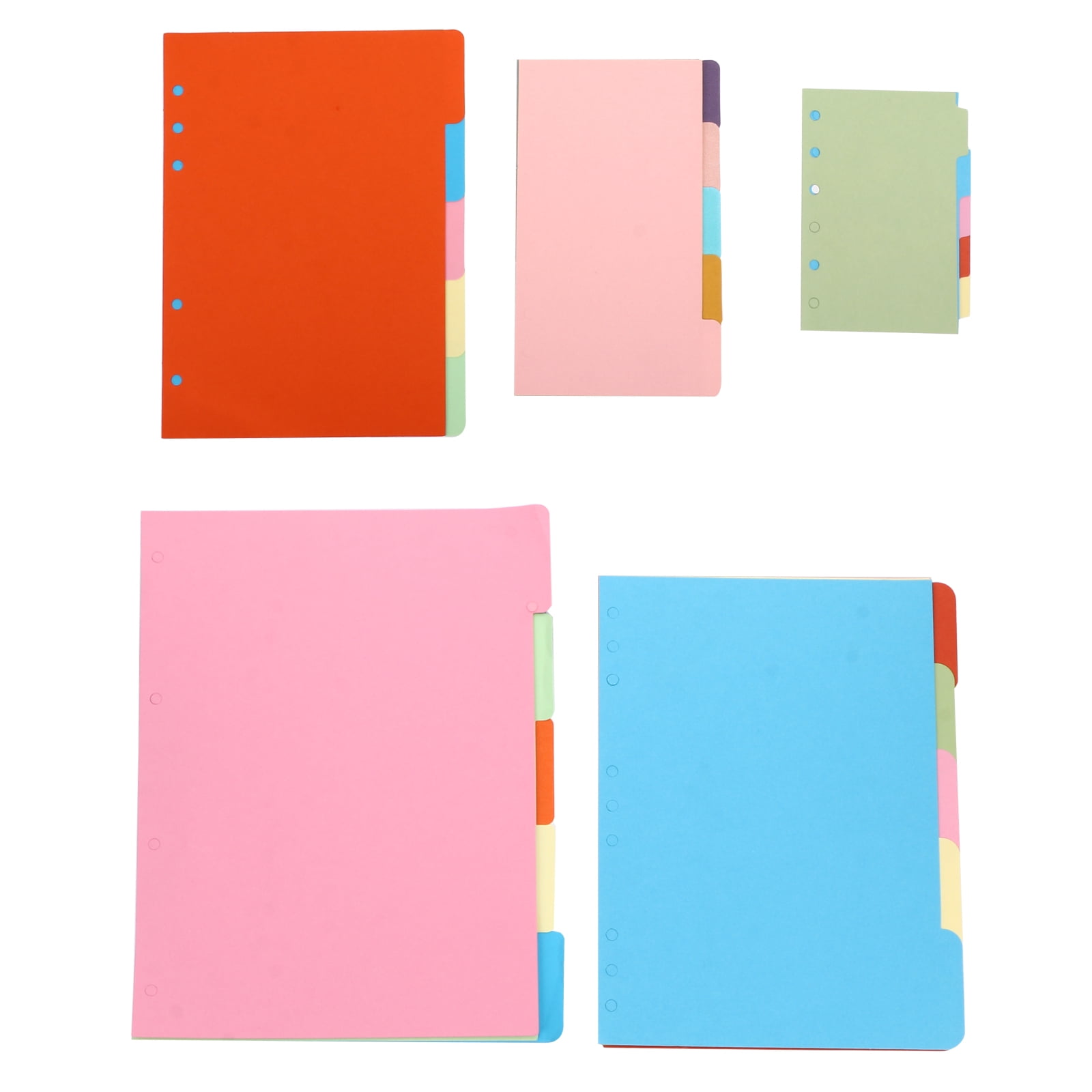 5 Sets Practical Loose Leaf Papers Useful Punched Filler Papers for