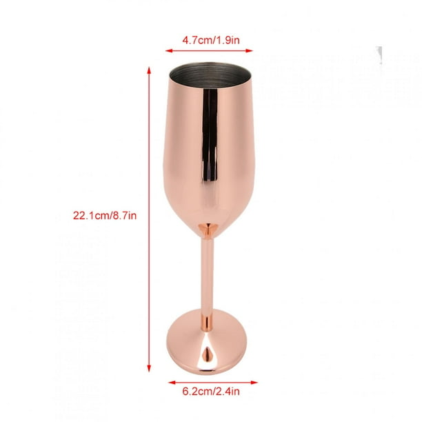 COPA DE VINO DE ACERO INOXIDABLE 304, COPAS DE CHAMPÁN, TAZAS PERBER, 220 Ml, Para Bar, Fiesta, Banquete Con Proceso De Pulido De Espejo, Camping En Casa, Actividades Al Aire