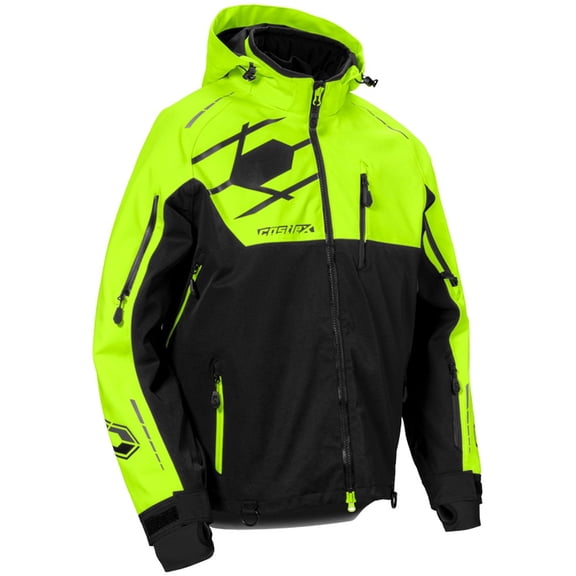 Castle X Flex Mens Snow Jacket Black/Hi-Vis MD