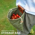 thumbnail image 3 of Foraging Pouch Drawstring Collapsible Small Outdoor Foraging Bag Hunting Pouch, 3 of 10