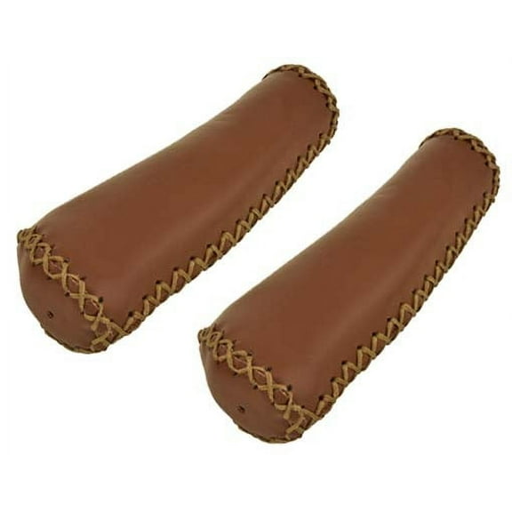 Grips PVC Leather 1164C Brown. Bike grips, bicycle grips, lowrider grips, beach cruiser grips, mountain bike grips