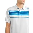 thumbnail image 3 of Ben Hogan Men's Performance Asymmetrical Printed Polo Shirt, Up to Size 5XL, 3 of 4