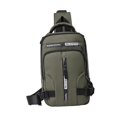 thumbnail image 1 of Bolso mensajero impermeable Yuyangstore para hombre mochila con carga USB Verde, 1 of 8