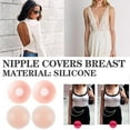 thumbnail image 3 of COD 1Pairs Silicone Nipple Cover Lift Up Bra Sticker Adhesive Invisible Bras Chest Patch For, 3 of 8