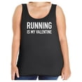thumbnail image 1 of Running Is My Valentine Womens Tank Top, 1 of 1