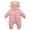 Pink, variant on KVPLBQFD Baby Tracksuit Toddler Boy and Onesie for Boys Girl Long-sleeved Hooded down Cotton One-piece Crawling Suit with Extra Pile for 0 to 18 Months 5t Boy Clothes