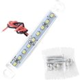 thumbnail image 3 of 10 luces de posición laterales blancas de 9 LED para remolque, luces de gálibo de 3,9", luces de advertencia para remolque de vehículo, 12-24 V, 3 of 5