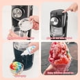 thumbnail image 4 of Machine à Glace Rasée - Machine à Cônes de Neige Équipée d'Un Bouton de Réglage de Lame en Acier Inoxydable pour Ajuster Librement l'Épaisseur de la, 4 of 9
