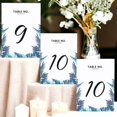 thumbnail image 3 of Tropical Leaves Design Table Number Cards Double Sided Party Table Numbers for Reception Baby Shower Anniversary Birthday Bridal Party 4x6 30 Pcs, 3 of 3