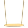 thumbnail image 2 of Finest Gold Sterling Silver & Gold-Plated Large Oblong Blank Bar Necklace, 2 of 3