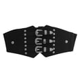 thumbnail image 3 of Ceinture Rétro pour Femmes Boucle en Alliage Décontractée Ceinture de Mode Large Ceinture de Robe Argent, 3 of 7