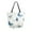 Blue Watercolor Butterflies, variant on Open Top Canvas Tote Bag with Zipper Reusable Shopping Bag 13.5x15" Roomy Carryall Birds Pattern
