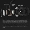 thumbnail image 3 of Auriculares 1MORE Triple Driver Over Ear Auriculares Hi-Res Audio Banda para la cabeza Auriculares para bajo de viaje con micrófono de 3.5mm 1MORE Auriculares, 3 of 6