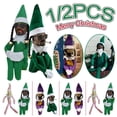 thumbnail image 3 of Snoop on A Stoop muñeco elfo de Navidad, muñeco de ambiente festivo, juguetes de adorno, porche, regalo decorativo de Año Nuevo, juguetes para niños, 3 of 4