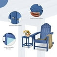 thumbnail image 6 of Costway 3 PCS Patio Adirondack Chair Side Table HDPE Weather Resistant Cup Holder, 6 of 6
