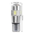 thumbnail image 3 of EeaseCA 10PCS Super Bright T10 Car Bulbs LED Canbus Error Free Lamp 6 SMD White Side Light, 3 of 7