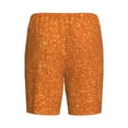 thumbnail image 2 of Haiem Orange Glitter Men's Pajama Short with Soft Woven Cotton Elastic Waistband Sleep Short-3X-Large, 2 of 9