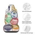 thumbnail image 4 of Fotbe Travel Stamp Funda para Asiento de Auto con Estampado – Impermeable y Antisudor – Ajuste Universal, Lavable a Máquina, Antideslizante (1 Pieza), 4 of 5