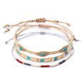 thumbnail image 1 of 3pcs/Set Handmade Braid Bangles Bracelets Wrap Jewelry Bohemia Charm Bracelets, 1 of 8