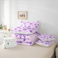 thumbnail image 5 of Feelyou Purple Snowflake Twin Bedding Sets 7-Piece, Winter Christmas Bedding Comforter Set, Dreamy Cartoon Reversible Sheet Sets, Super Cozy Room Decor, 5 of 7