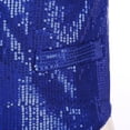 thumbnail image 7 of YONGHS Women Men Sparkly Sequin Vest Sleeveless Party Jacket Disco Dance Costume Nightclub Waistcoat Royal Blue XL, 7 of 7