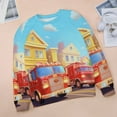 thumbnail image 6 of Fire Engine Car Truck Womens Casual Crewneck Sweatshirt Long Sleeve Tops Cute Pullover Loose Fit, 6 of 7