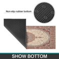 thumbnail image 7 of Boho Light Brown Pattern Kitchen Rugs and Mats Sets Of 2, Funny Kitchen Decoration Rubber Backing Non-Slip Absorbent Mats for Sink Waterproof Runner Rug for Laundry Room 17x30+17x48inch, 7 of 7