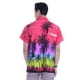 thumbnail image 2 of Varnit Crafts Mens Hawaiian Shirt Relaxed-Fit Funky Casual Opal Pink 4XL, 2 of 7