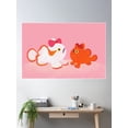 thumbnail image 2 of Ribbon Frogfish Poster Wall Art, Modern Wall Decor For Living Room Bedroom, 8x12 UNFRAMED, 2 of 3