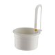thumbnail image 2 of Cesta de drenaje colgante para fregadero de cocina, filtro pequeño, fácil de limpiar, soporte para restos de comida. Blanco, 2 of 9