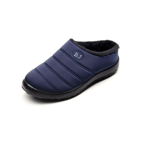 

Kesitin Women Casual Closed Toe House Slipper Indoor Outdoor Comfort Breathable Plush Lining Home Shoe Blue 8