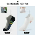 thumbnail image 2 of Honeysea Ankle Socks for Women, 7 Pairs Athletic Cushioned Running Socks Crew Socks for Women Men, 2 of 7