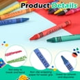 thumbnail image 4 of Trandraft 50 Packs Crayons Bulk Individual Packs 8 Color Crayon Mini Wrapped Wax Party Favors for Back to School Teachers Classroom Birthday, 4 of 6