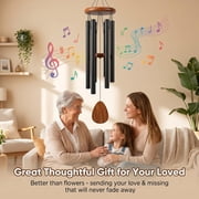SUSWIM 32 Aluminum Black Wind Chimes for Outdoor, Garden, Patio Decoration