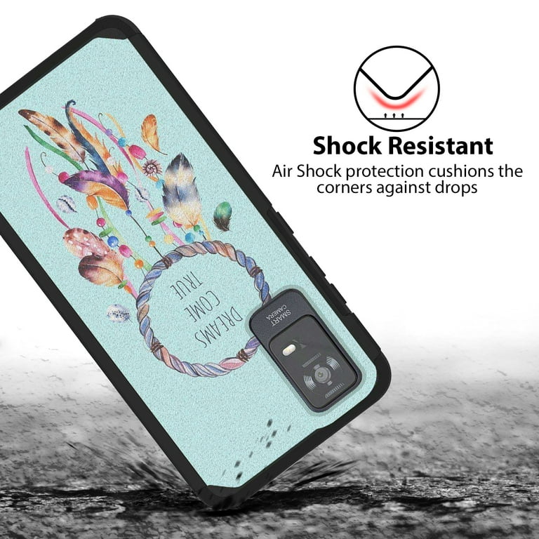Tjs for TCL ION X / ION V / 40Z Phone Case, Magnetic Support Dual Layer Drop Protection Impact Rugged Armor Cover (Dreams Come True) Tjs for TCL ION X / ION V / 40Z Phone Case, Magnetic Support Dual Layer Drop Protection Impact Rugged Armor Cover (Dreams Come True)