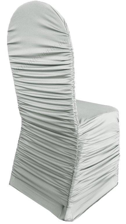 Dining Ruched Chair Cover Spandex Lycra 200GSM Wedding Party Banquets Decoration 